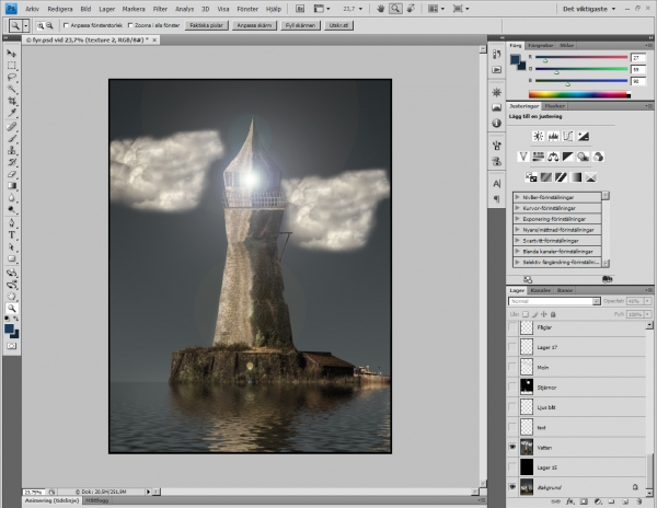 Creation of Lighthouse.: Step 1